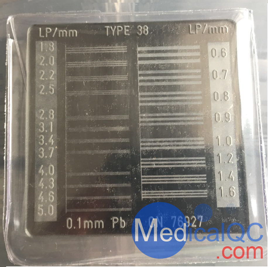 Type38高分辨測試卡，Type 81高分辨測試卡，X射線檢測用線對卡