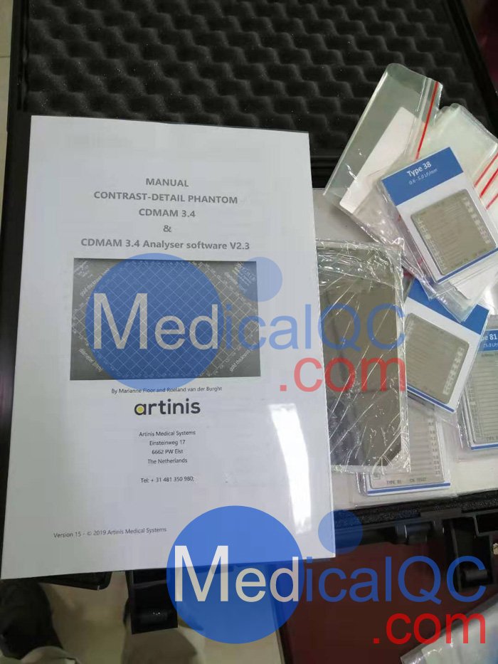 Artinis CDMAM3.4乳腺模體，CDMAM3.4乳腺機成像低對比度閾值檢測模體