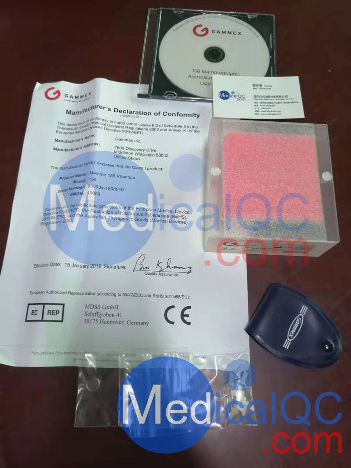 Gammex 156乳腺模體，Gammex 156超聲模體
